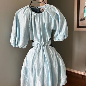Aje Light Blue Mini Dress
